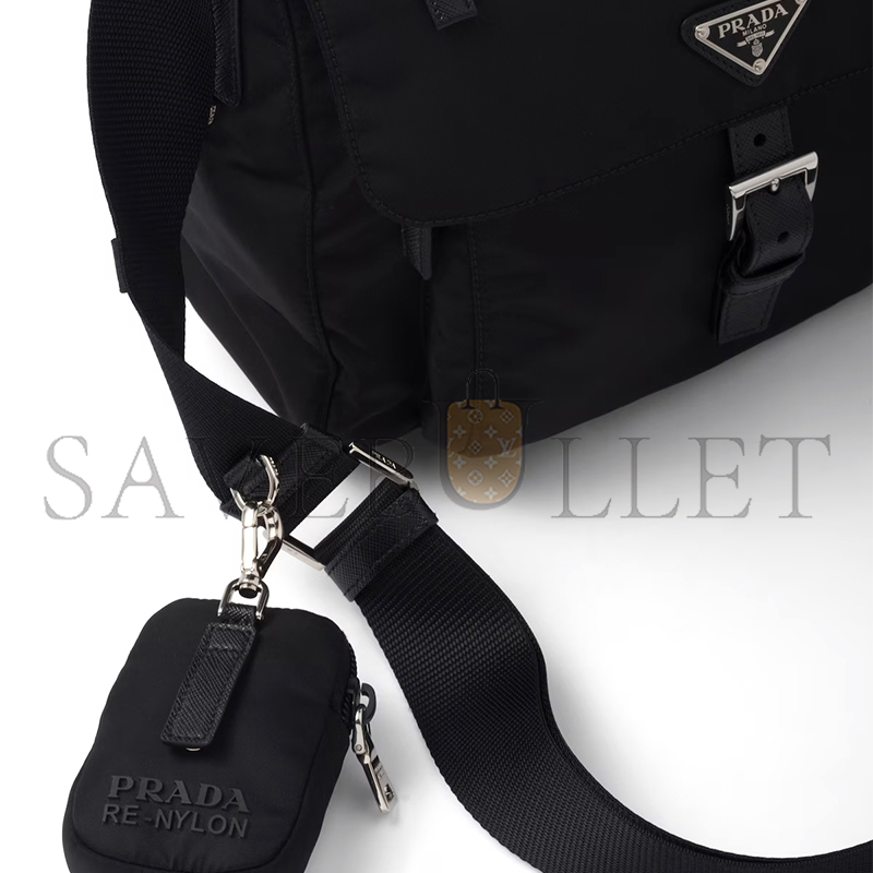 PRADA RE-NYLON SHOULDER BAG 1BD994 (25*22*10cm) PRADA RE-NYLON SHOULDER BAG 1BD994 (25*22*10cm)